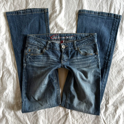 Edc by Esprit Low-Rise Medium Wash Bootcut Jeans - Size S/M