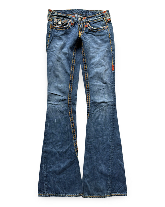 True Religion Low-Rise Flared Jeans (XXS)