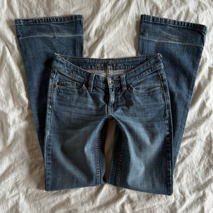 Esprit Low/Mid-Rise Medium Wash Straight Fit Jeans - Size S