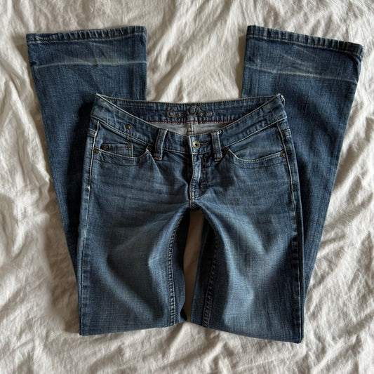 Esprit Low/Mid-Rise Medium Wash Straight Fit Jeans - Size S