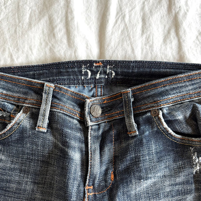 575 Low-Rise Dark Wash Bootcut Jeans - Size XXS