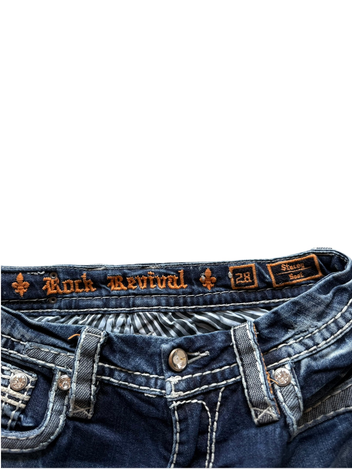 Rock Revival Low-Rise Bootcut Jeans (S)