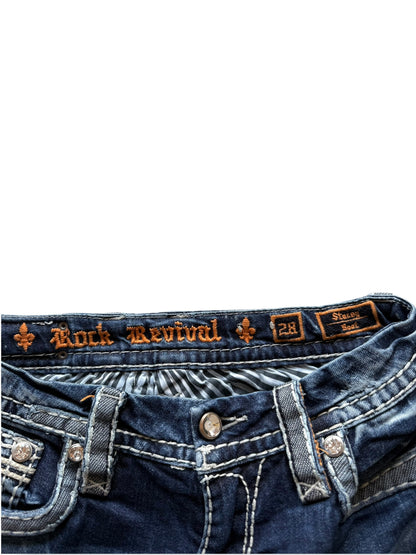 Rock Revival Low-Rise Bootcut Jeans (S)