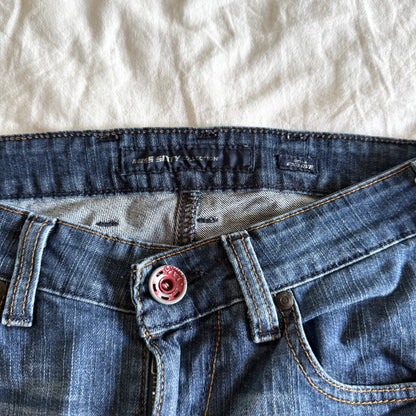 Miss Sixty Low-Rise Dark Wash Bootcut Jeans - Size XS