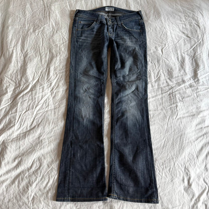 Lee Low-Rise Dark Wash Straight Fit Jeans - Size M