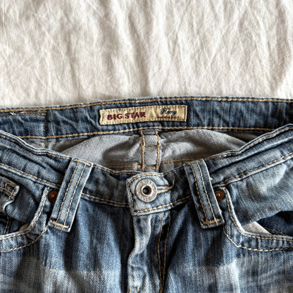 Big Star Low-Rise Light Wash Bootcut Jeans - Size XS/S