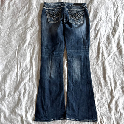 Vigoss Low-Rise Medium Wash Bootcut Jeans - Size M