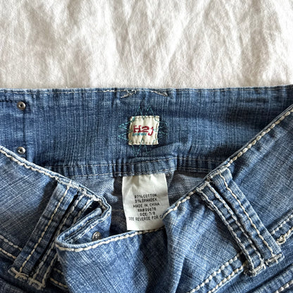 H2J Low-Rise Medium Wash Bootcut Jeans - Size XS
