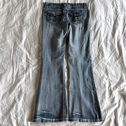 Amethyst Low-Rise Light Wash Bootcut Jeans - Size S