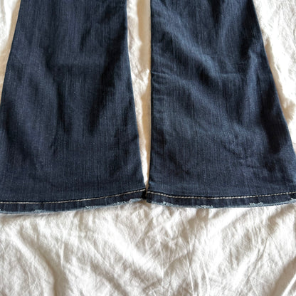 Silver Low-Rise Dark Wash Bootcut Jeans - Size XS