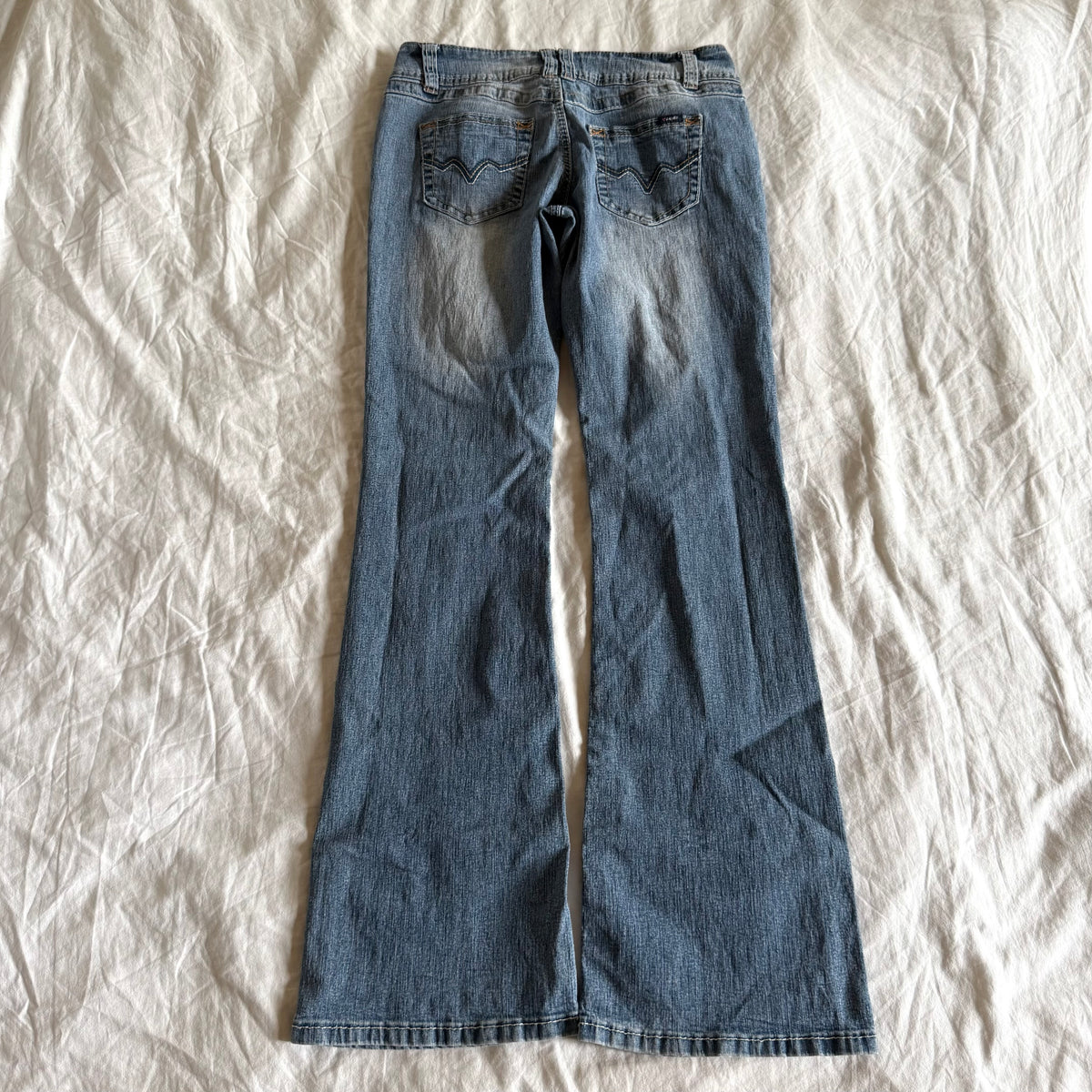 Angels Low-Rise Light Wash Bootcut Jeans - Size XS