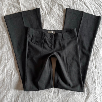 Jennyfer Low-Rise Office Siren Flared Trousers - Size M