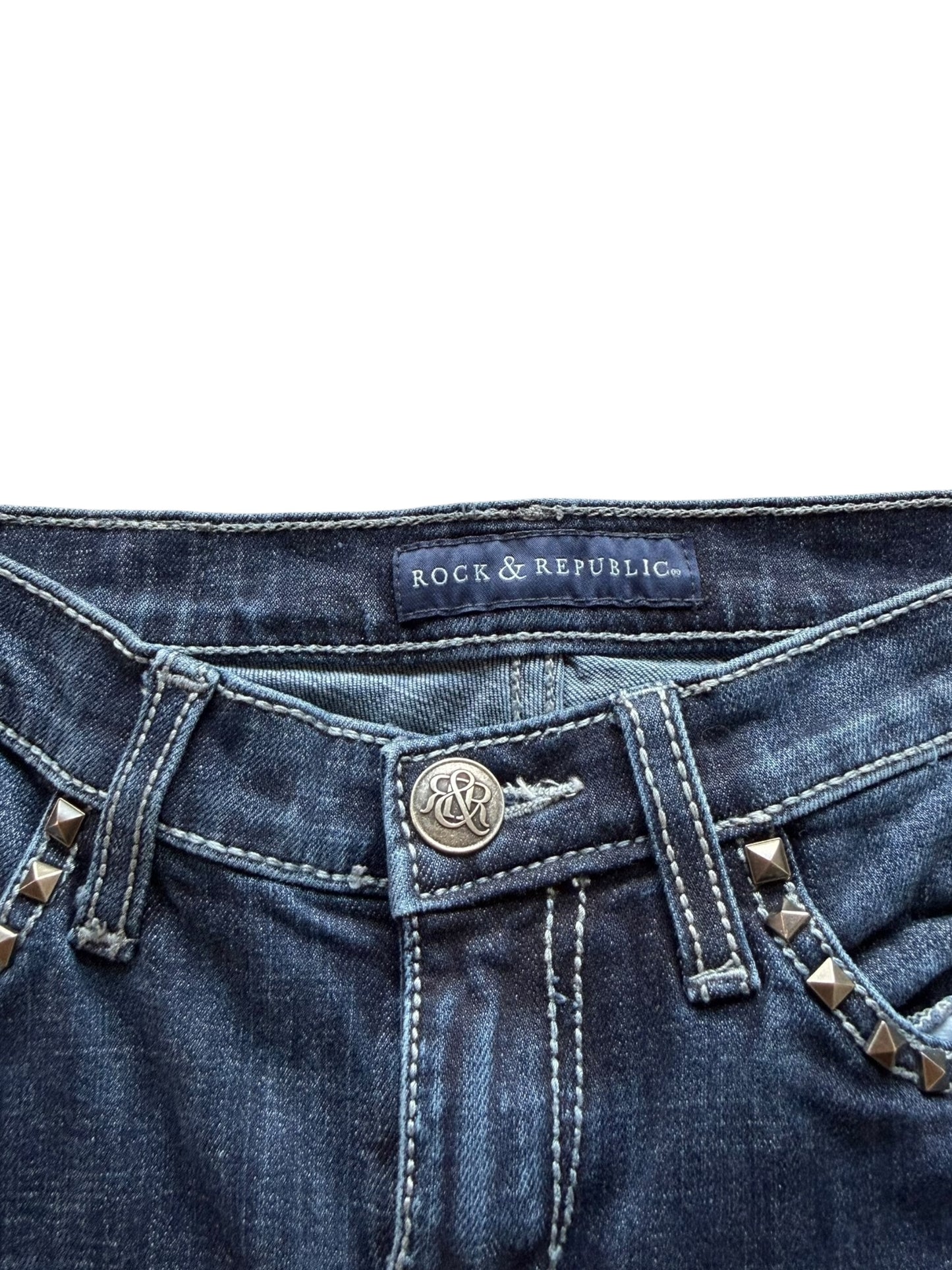 Rock & Republic Low-Rise Bootcut Jeans (S)