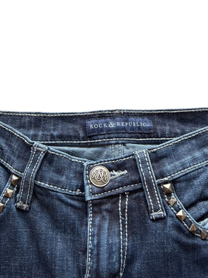 Rock & Republic Low-Rise Bootcut Jeans (S)
