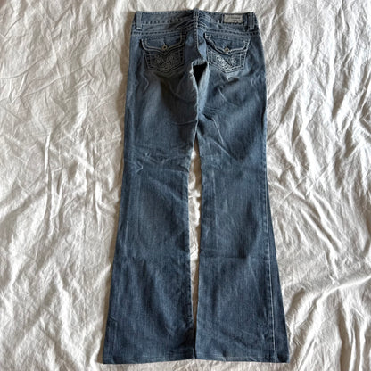 Guess Low-Rise Light Wash Bootcut Jeans - Size S