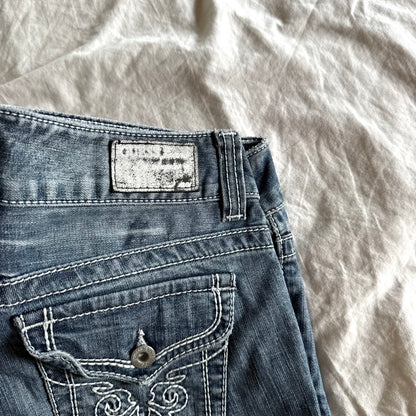 Guess Low-Rise Light Wash Bootcut Jeans - Size S