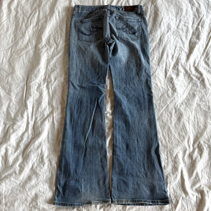 Express Low-Rise Medium Wash Bootcut Jeans - Size S