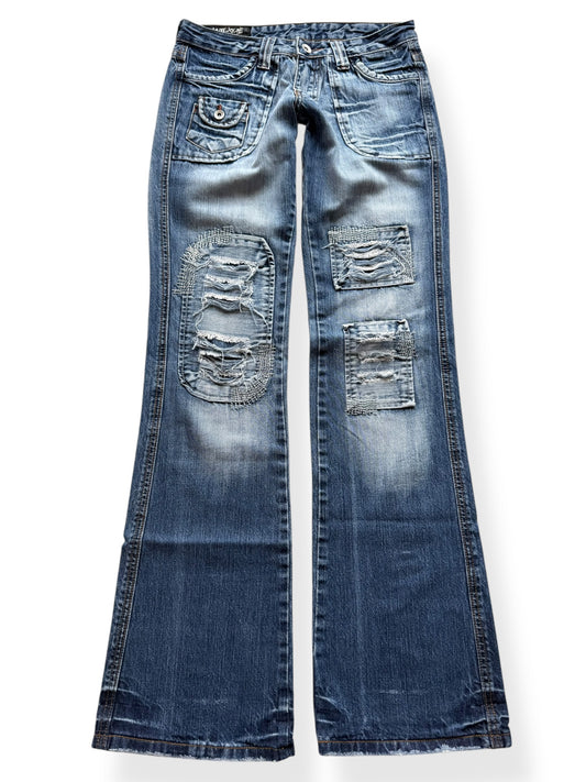 Miss Chic Low-Rise Straight Fit Jeans (XS)