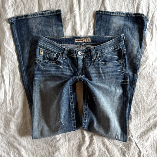 Big Star Low-Rise Medium Wash Bootcut Jeans - Size L