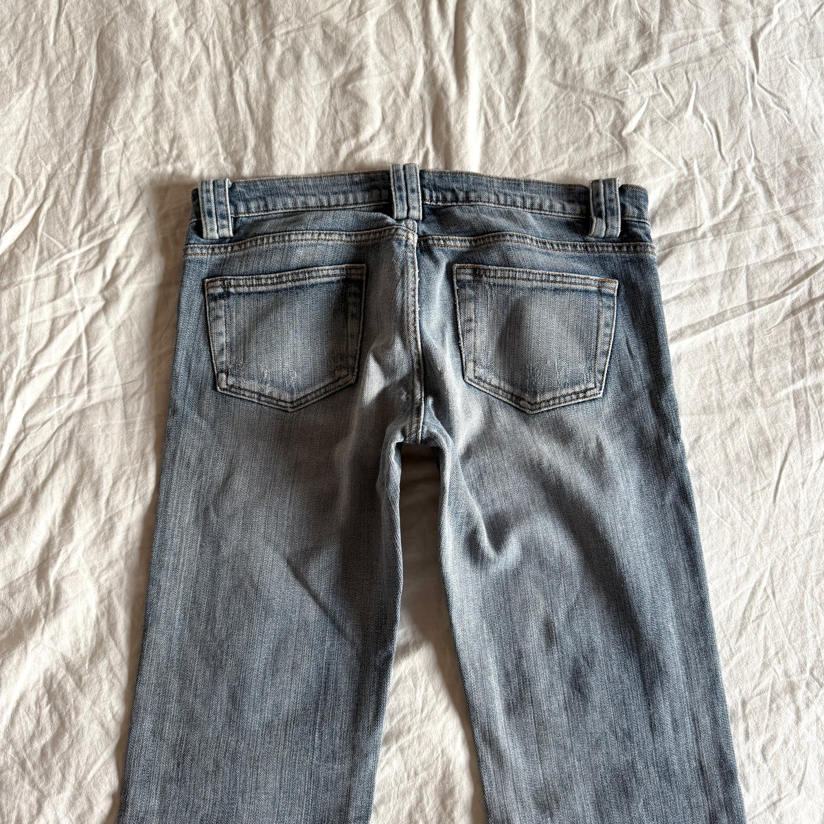 Xanaka Low-Rise Light Wash Bootcut Jeans - Size M