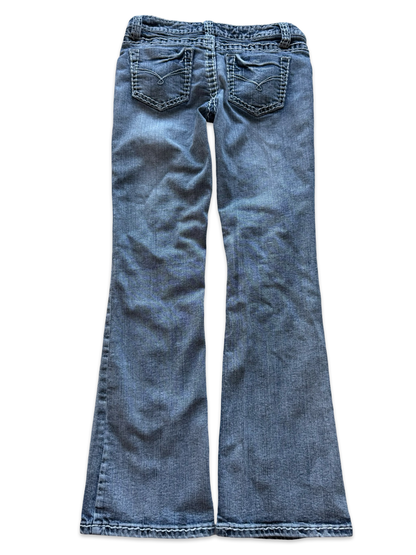 Blue Asphalt Low-Rise Bootcut Jeans (XXS)