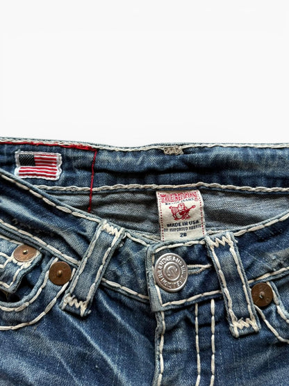 True Religion Low-Rise Straight Fit Jeans (XS)