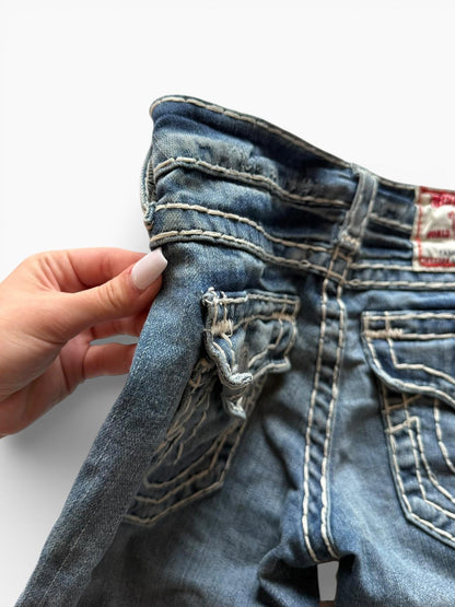 True Religion Low-Rise Straight Fit Jeans (XS)