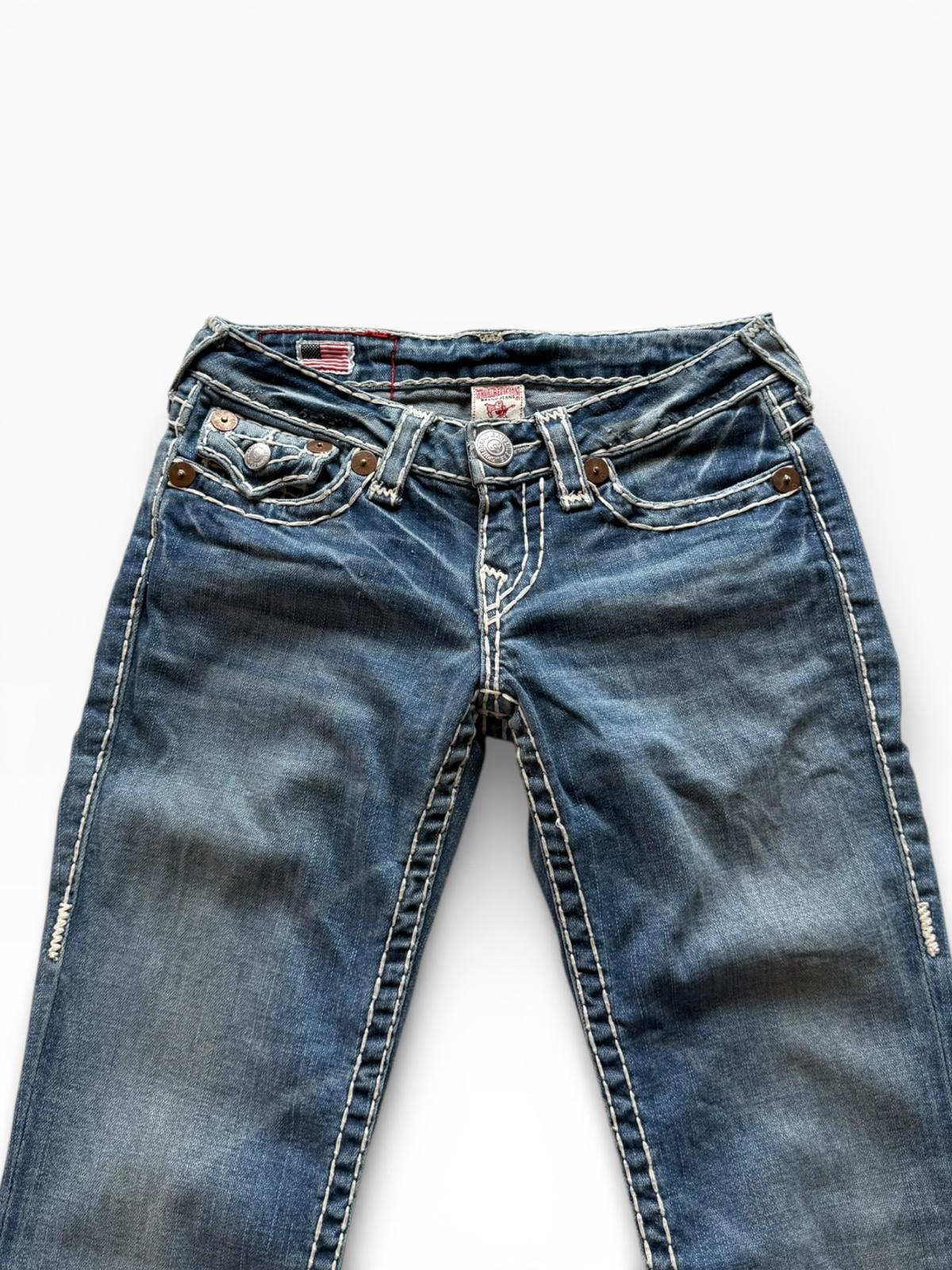 True Religion Low-Rise Straight Fit Jeans (XS)